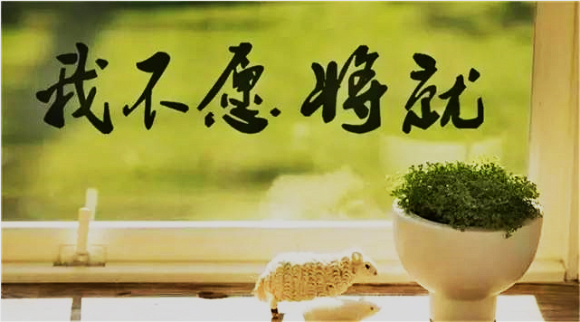 “別湊合啦，將就君！”